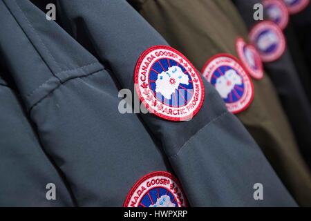 Markham, Ontario, Canada. Mar 19, 2017. Canada Goose au magasin à l'extérieur sur CF Markville à Markham (Ontario), le 19 mars 2017. Canada Goose lance un premier appel public à l'épargne de leurs actions à la Bourse de New York et à la Bourse de Toronto. Credit : Lars Hagberg/ZUMA/Alamy Fil Live News Banque D'Images