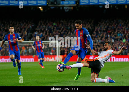 Barcelone, Espagne. Credit : D. 19e Mar, 2017. Neymar (Barcelone) Football/soccer : Espagnol Primera Division 'Liga Santander' match entre le FC Barcelone 4-2 FC Valence au Camp Nou à Barcelone, Espagne. Credit : D .Nakashima/AFLO/Alamy Live News Banque D'Images