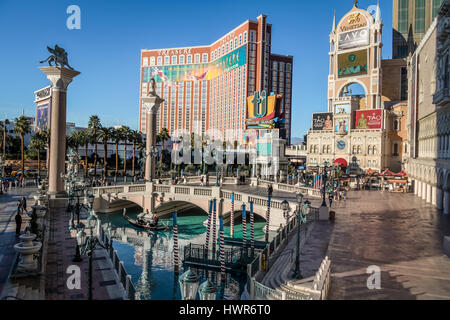 Grand Canal de Venetian Hotel Casino - Las Vegas, Nevada, USA Banque D'Images