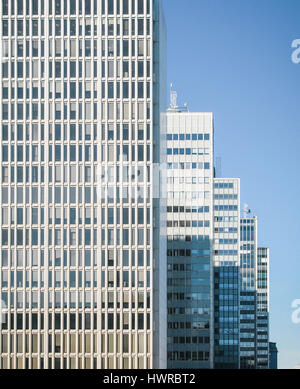 L'architecture moderne de Stockholm, Suède. Gratte-ciel dans le quartier des affaires dans le centre de la ville contre le ciel Banque D'Images