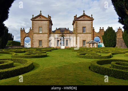 Ancien pavillon de chasse. Chatelherault Country Park, Ferniegair, Hamilton, South Lanarkshire, Écosse, Royaume-Uni, Europe. Banque D'Images