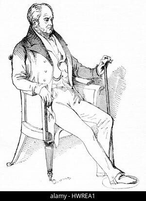 James Smith (10 février 1775 - 24 décembre 1839), écrivain et humoriste français Banque D'Images