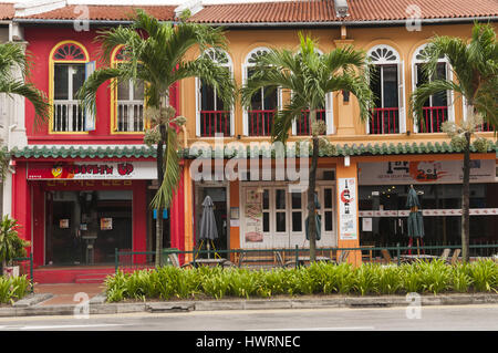 Singapour, les boutiques de Chinois Banque D'Images