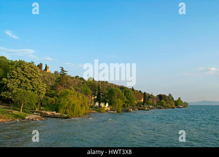 Isola Maggiore,Lac Trasimeno, Ombrie, Italie Banque D'Images