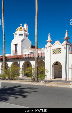 Le village square park en Ajo, Arizona, USA. Banque D'Images