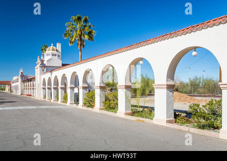 Le village square park en Ajo, Arizona, USA. Banque D'Images