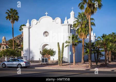 L'Eglise de l'Immaculée Conception à AJO, Arizona, USA. Banque D'Images