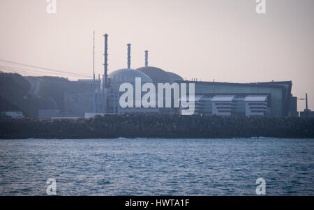 Centrale nucléaire de Flamanville Diélette, France. Banque D'Images