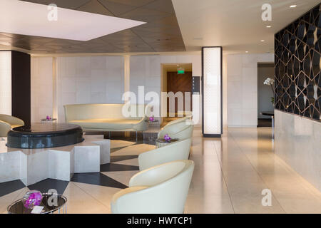 London Heathrow Premium Lounge, Qatar Airways. Banque D'Images