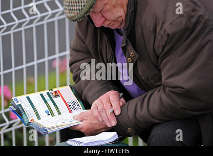 Avec RACEGOER RACECARD DANTE DANTE DE NEW YORK NEW YORK FESTIVAL FESTIVAL RACECOURS HIPPODROME DE YORK YORK ANGLETERRE 16 Mai 2013 Banque D'Images