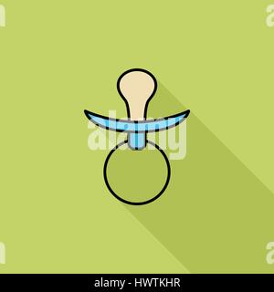 L'icône du mamelon. Télévision avec l'icône des vecteur long shadow pour applications web et mobiles. Il peut être utilisé comme logo -, le pictogramme, l'icône, l'élément infographique Illustration de Vecteur