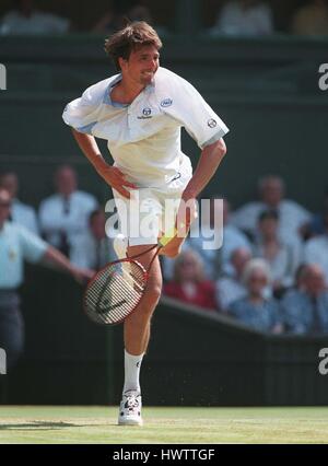 GORAN IVANISEVIC WIMBLEDON 06 Juillet 1995 Banque D'Images