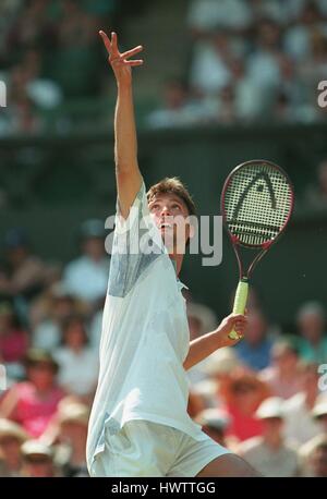 GORAN IVANISEVIC WIMBLEDON 06 Juillet 1995 Banque D'Images