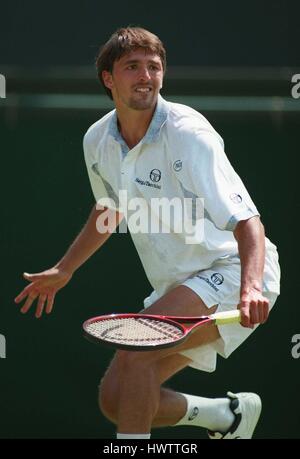 GORAN IVANISEVIC WIMBLEDON 06 Juillet 1995 Banque D'Images