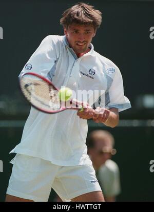 GORAN IVANISEVIC WIMBLEDON 06 Juillet 1995 Banque D'Images