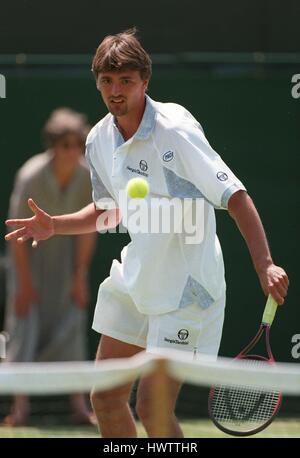 GORAN IVANISEVIC WIMBLEDON 06 Juillet 1995 Banque D'Images