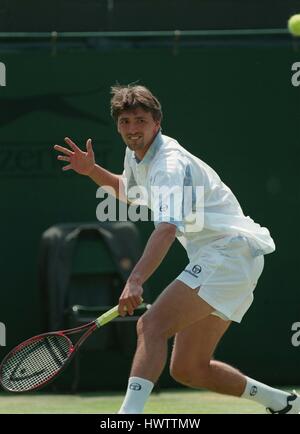 GORAN IVANISEVIC WIMBLEDON 06 Juillet 1995 Banque D'Images