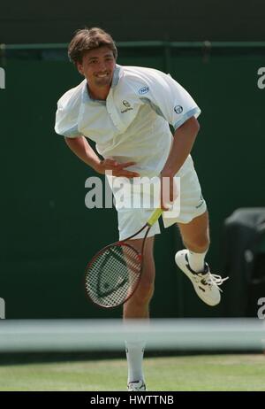 GORAN IVANISEVIC WIMBLEDON 06 Juillet 1995 Banque D'Images