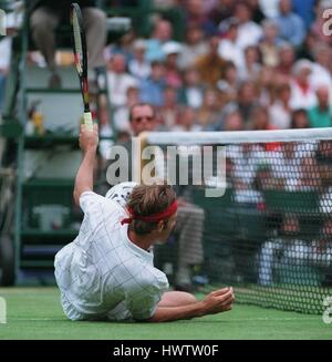 GREG RUSEDSKI WIMBLEDON 05 Juillet 1995 Banque D'Images