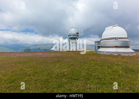 Observatoire de Haute montagne Plateau Assy au Kazakhstan Banque D'Images