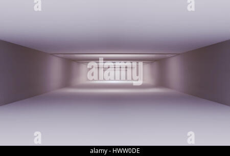 Chambre vide blanc, intérieur moderne Banque D'Images