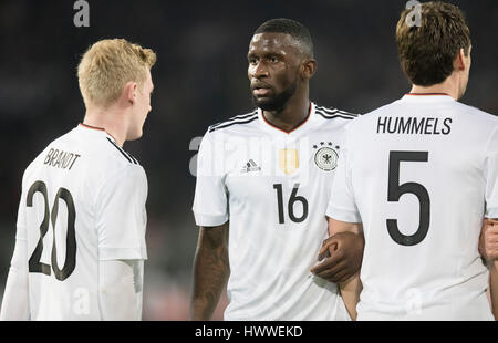 Dortmund, Allemagne. Mar 22, 2017. Antonio RUEDIGER, DFB16 match amical et d'adieu jeu pour Lukas Podolski Allemagne - Angleterre 1-0 à Dortmund, le 22 mars 2017 Crédit : Peter Schatz/Alamy Live News Banque D'Images