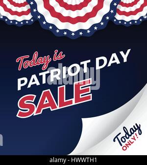 Patriot day promotion bandeau web. Vector illustration Illustration de Vecteur