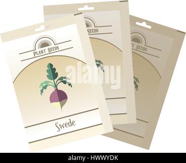 Pack de Swede seeds Illustration de Vecteur