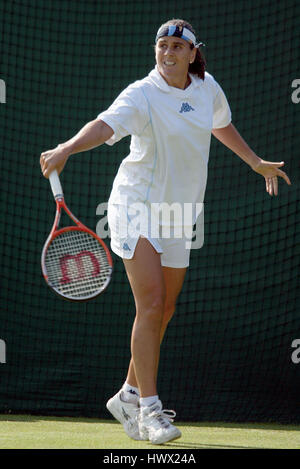 CONCHITA MARTINEZ ESPAGNE WIMBLEDON Londres Angleterre 24 Juillet 2003 Banque D'Images