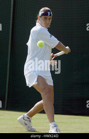 CONCHITA MARTINEZ ESPAGNE WIMBLEDON Londres Angleterre 24 Juillet 2003 Banque D'Images