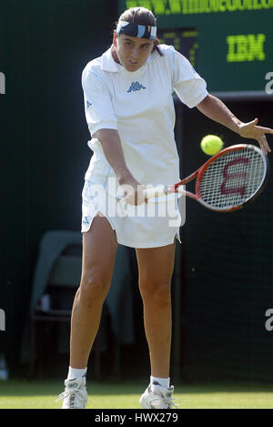 CONCHITA MARTINEZ ESPAGNE WIMBLEDON Londres Angleterre 24 Juillet 2003 Banque D'Images