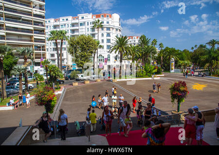 Palais des Festivals et des Congrès (Hall, du festival de Cannes) Promenade de la Croisette, Cannes, Côte d'Azur, Provence-Alpes-Côte d'Azur, Fr Banque D'Images