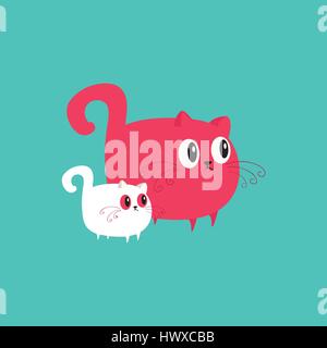 chats Illustration de Vecteur