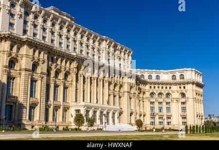 Palais du Parlement à Bucarest, Roumanie Banque D'Images