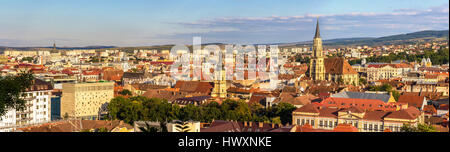 Vue panoramique de Cluj-Napoca en Roumanie Banque D'Images