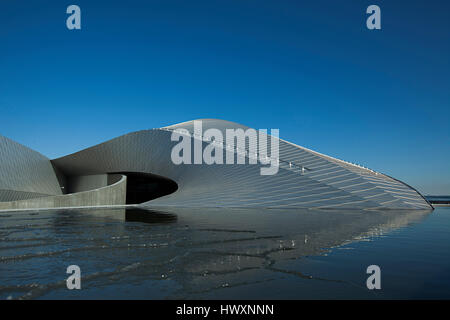 Aquarium du Danemark, également connu sous le nom de la planète bleue (Den Blå Planet) et a ouvert ses portes à l'extérieur de Copenhague Kastrup en 2013. Le top-moderne buildi Banque D'Images