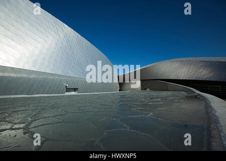 Aquarium du Danemark, également connu sous le nom de la planète bleue (Den Blå Planet) et a ouvert ses portes à l'extérieur de Copenhague Kastrup en 2013. Le top-moderne buildi Banque D'Images