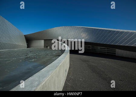 Aquarium du Danemark, également connu sous le nom de la planète bleue (Den Blå Planet) et a ouvert ses portes à l'extérieur de Copenhague Kastrup en 2013. Le top-moderne buildi Banque D'Images