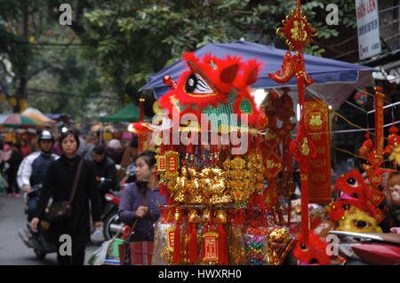 Au moment de la fin de l'année lunaire à Hanoi, Vietnam, Asie du sud-est Banque D'Images