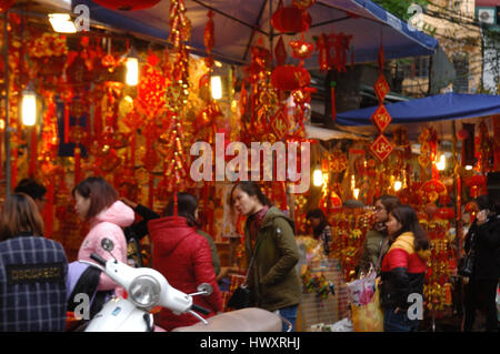 Au moment de la fin de l'année lunaire à Hanoi, Vietnam, Asie du sud-est Banque D'Images