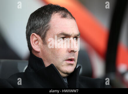 Swansea City manager Paul Clement Banque D'Images