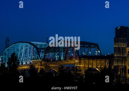 Pont piétonnier, Shelby, Nashville Tennesee Banque D'Images