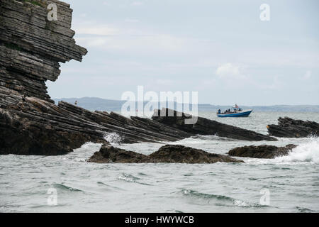 Laissez-passer de bateau l'île de macareux, Beaumaris Banque D'Images