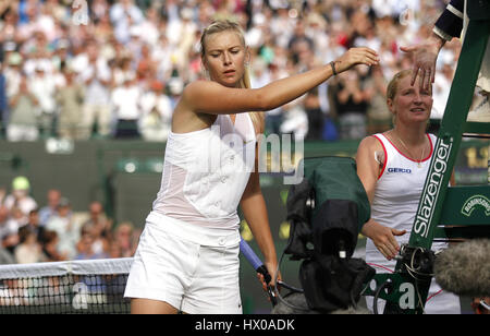 M SHARAPOVA & A KUDRYAVTSEVA WIMBLEDON WIMBLEDON 2008 Londres Angleterre 26 Juin 2008 Banque D'Images