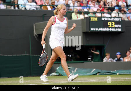 ALLA KUDRYAVTSEVA RUSSIE WIMBLEDON Londres Angleterre 26 Juin 2008 Banque D'Images