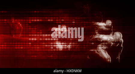 Réseau système avec temps de réponse Super Rapide Concept Banque D'Images