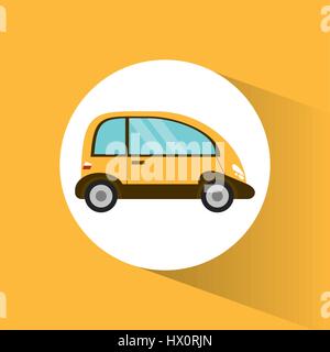 Véhicule de transport de voiture futuriste de droit Illustration de Vecteur