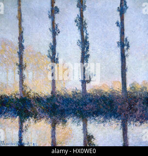 Claude Monet (1906-1957). Peintre impressionniste français. Les quatre arbres, 1891. Huile sur toile. Metropolitan Museum of Art New York, United States. Banque D'Images