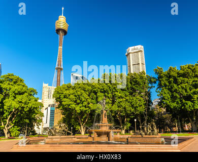 L'Archibald Fontaine dans Hyde Park - Sydney, Australie Banque D'Images