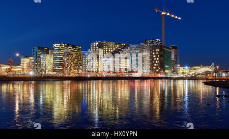 Le projet de code à barres est une section de la partie, ils affichent du Fjord VILLE réaménagement sur l'ancien quai et des terrains industriels, dans le centre d'Oslo. La zone Banque D'Images